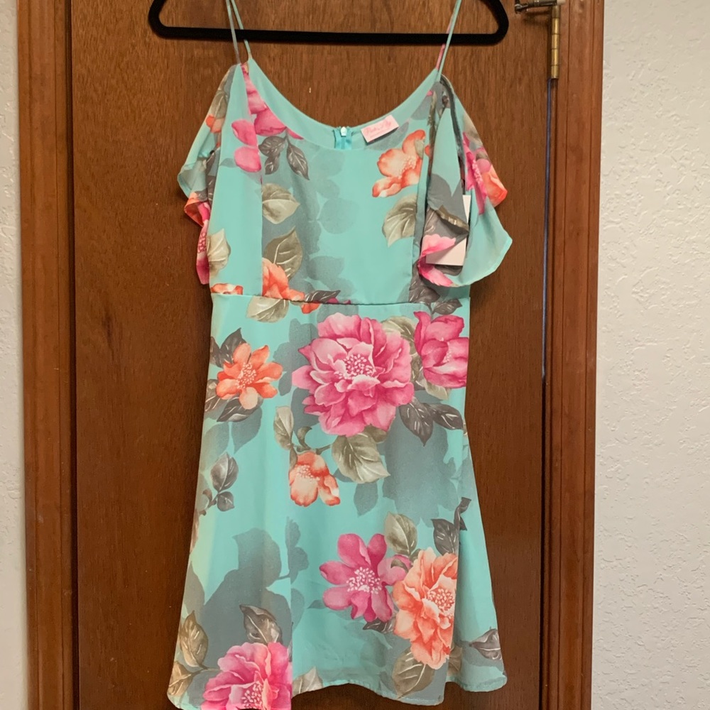 Pink lily dress